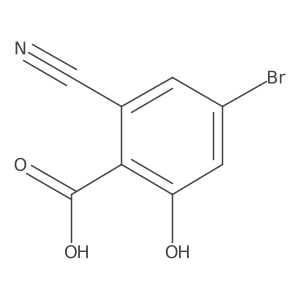 4-Bromo-2-cyano-6-hydroxybenzoic acid Structure