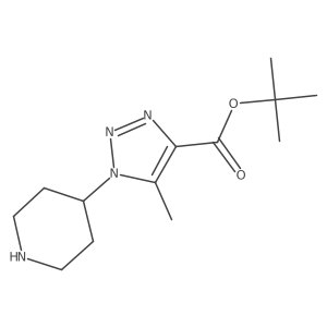 tert-butyl 5-methyl-1-(piperidin-4-yl)-1H-1,2,3-triazole-4-carboxylate结构式