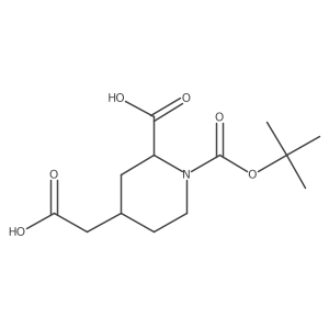 1-[(Tert-butoxy)carbonyl]-4-(carboxymethyl)piperidine-2-carboxylic acid Structure