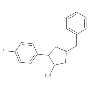 1-Benzyl-4-(4-fluorophenyl)pyrrolidin-3-amine Structure