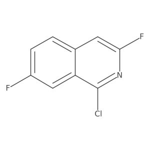1-Chloro-3,7-difluoroisoquinoline Structure
