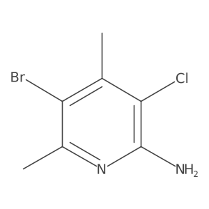 5-Bromo-3-chloro-4,6-dimethylpyridin-2-amine Structure