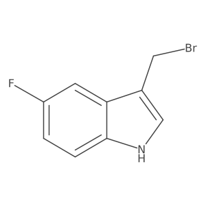 3-(Bromomethyl)-5-fluoro-1H-indole结构式