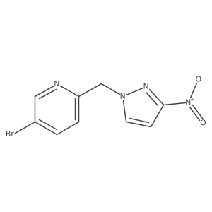 5-Bromo-2-[(3-nitro-1H-pyrazol-1-yl)methyl]pyridine Structure