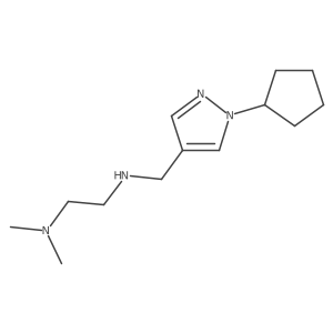 [(1-cyclopentyl-1H-pyrazol-4-yl)methyl][2-(dimethylamino)ethyl]amine Structure