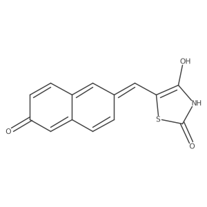 5-[(6-Hydroxy-2-naphthalenyl)methylene]-2,4-thiazolidinedione Structure