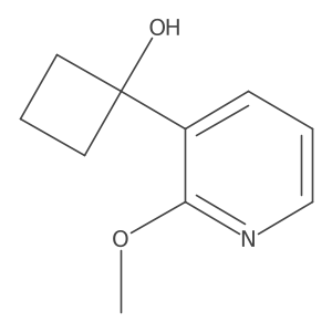 1-(2-Methoxy-3-pyridinyl)cyclobutanol结构式