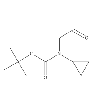 tert-butyl N-cyclopropyl-N-(2-oxopropyl)carbamate Structure