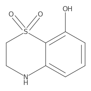 2H-1,4-Benzothiazin-8-ol, 3,4-dihydro-, 1,1-dioxide结构式