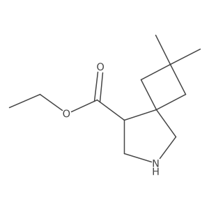 Ethyl 2,2-dimethyl-6-azaspiro[3.4]octane-8-carboxylate结构式
