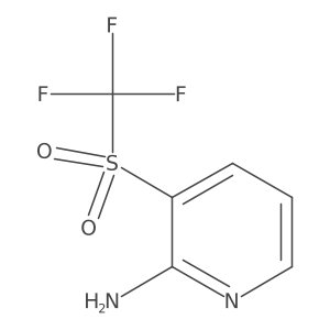 3-((Trifluoromethyl)sulfonyl)pyridin-2-amine结构式