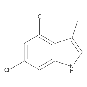 4,6-dichloro-3-methyl-1H-indole结构式