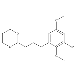 2-[3-(3-Bromo-2,5-dimethoxyphenyl)propyl]-1,3-dioxane结构式