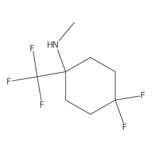 4,4-difluoro-N-methyl-1-(trifluoromethyl)cyclohexan-1-amine Structure