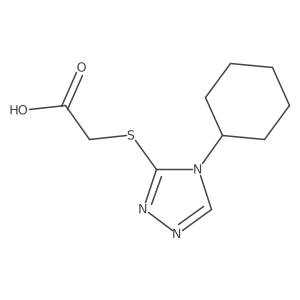 2-[(4-Cyclohexyl-4H-1,2,4-triazol-3-yl)thio]acetic acid Structure