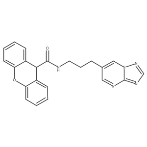 N-(3-([1,2,4]triazolo[1,5-a]pyrimidin-6-yl)propyl)-9H-xanthene-9-carboxamide Structure