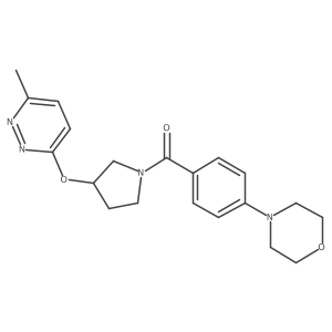 (3-((6-Methylpyridazin-3-yl)oxy)pyrrolidin-1-yl)(4-morpholinophenyl)methanone Structure