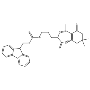 Dde-D-Orn(Fmoc)-OH Structure