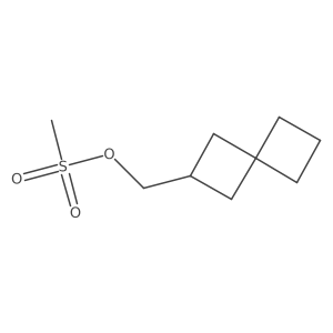 {Spiro[3.3]heptan-2-yl}methyl methanesulfonate Structure