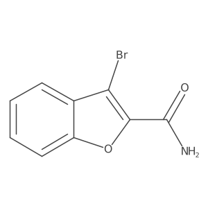 3-Bromo-1-benzofuran-2-carboxamide结构式