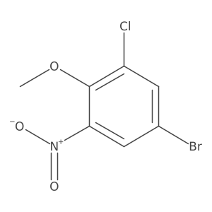 5-Bromo-1-chloro-2-methoxy-3-nitrobenzene Structure