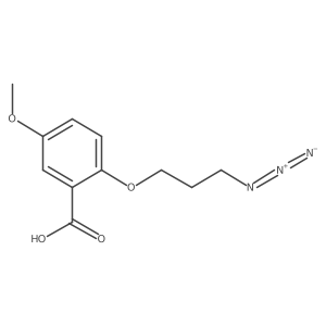 2-(3-Azidopropoxy)-5-methoxybenzoic acid结构式