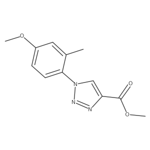methyl 1-(4-methoxy-2-methylphenyl)-1H-1,2,3-triazole-4-carboxylate Structure