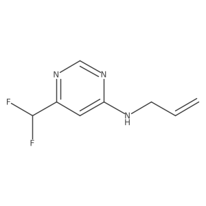 6-(difluoromethyl)-N-(prop-2-en-1-yl)pyrimidin-4-amine Structure