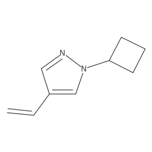 1-cyclobutyl-4-ethenyl-1H-pyrazole结构式