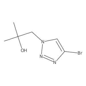 1-(4-Bromo-1H-1,2,3-triazol-1-YL)-2-methylpropan-2-OL Structure