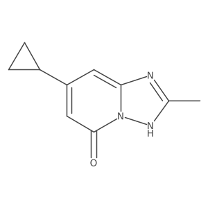 7-Cyclopropyl-2-methyl-[1,2,4]triazolo[1,5-a]pyridin-5-ol结构式