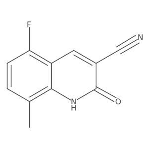 5-Fluoro-2-hydroxy-8-methylquinoline-3-carbonitrile结构式