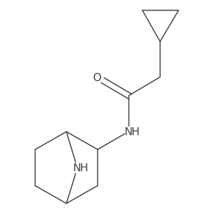 N-{7-azabicyclo[2.2.1]heptan-2-yl}-2-cyclopropylacetamide Structure