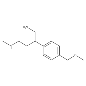 {4-Amino-3-[4-(methoxymethyl)phenyl]butyl}(methyl)amine结构式