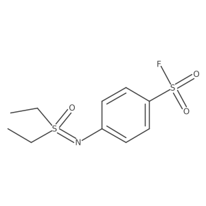 4-{[Diethyl(oxo)-lambda6-sulfanylidene]amino}benzene-1-sulfonyl fluoride结构式