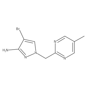 4-bromo-1-[(5-methylpyrimidin-2-yl)methyl]-1H-pyrazol-3-amine Structure