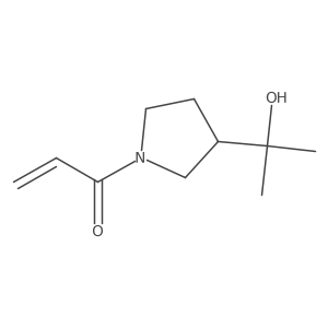 1-[3-(2-Hydroxypropan-2-yl)pyrrolidin-1-yl]prop-2-en-1-one Structure