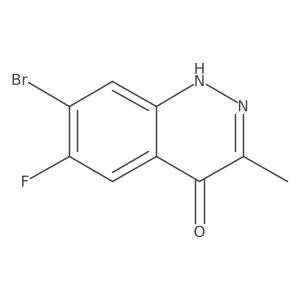 7-Bromo-6-fluoro-3-methyl-1,4-dihydrocinnolin-4-one Structure