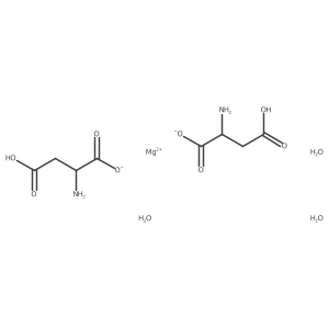 Magnesium(S)-2-amino-3-carboxypropanoatetrihydrate结构式