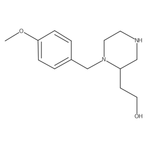 2-(1-(4-Methoxybenzyl)piperazin-2-yl)ethanol结构式