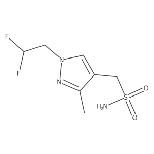 [1-(2,2-difluoroethyl)-3-methyl-1H-pyrazol-4-yl]methanesulfonamide结构式