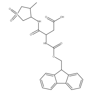 3-({[(9H-fluoren-9-yl)methoxy]carbonyl}amino)-3-[(4-methyl-1,1-dioxo-1lambda6-thiolan-3-yl)carbamoyl]propanoic acid Structure