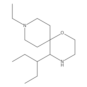 9-Ethyl-5-(pentan-3-yl)-1-oxa-4,9-diazaspiro[5.5]undecane Structure