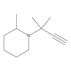 2-Methyl-1-(2-methylbut-3-yn-2-yl)piperidine结构式