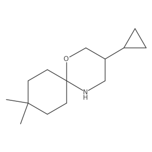 3-Cyclopropyl-9,9-dimethyl-1-oxa-5-azaspiro[5.5]undecane Structure