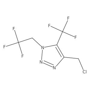 4-(chloromethyl)-1-(2,2,2-trifluoroethyl)-5-(trifluoromethyl)-1H-1,2,3-triazole Structure