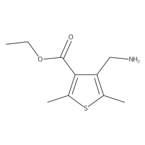 Ethyl 4-(aminomethyl)-2,5-dimethylthiophene-3-carboxylate结构式