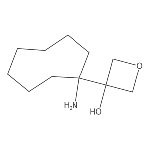 3-(1-Aminocyclooctyl)oxetan-3-ol结构式