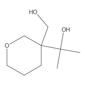2-[3-(Hydroxymethyl)oxan-3-yl]propan-2-ol Structure