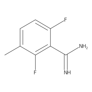 2,6-Difluoro-3-methylbenzene-1-carboximidamide结构式